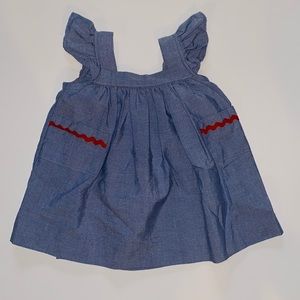 Chambray dress with pockets